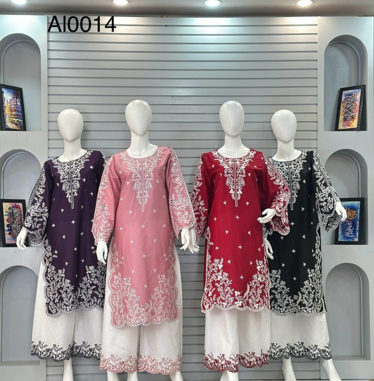 3 Piece Embroidered Dress: A Simple but Particular Look for Every Woman
